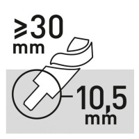 Schlangenbohrer mit Gewindespitze Ø 22,0 x 460 mm 1 Stück