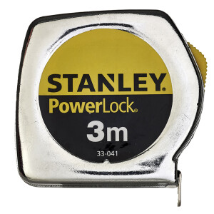 Stanley Bandmaß Powerlock 3 m Metall