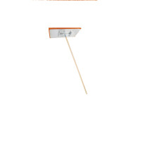 TRIUSO Deckenreibebrett mit rotem 18 mm Schwammgummibelag & Stiel