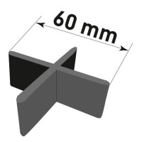 Fugenkreuze für Bodenplatten aus Kunststoff 5 mm Höhe = 15 mm