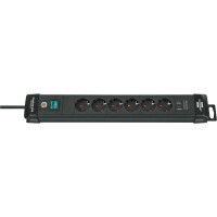 Brennenstuhl Premium-Line 6-fach Steckdosenleiste mit USB-Anschluss