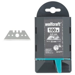 Wolfcraft Profi-Trapezklingen 0,65 x 52 mm 100 St&uuml;ck