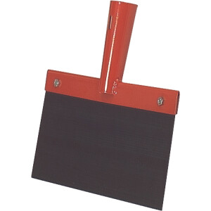 Federstahl-Stoßscharre ohne Stiel Rot 150 x 1,0 mm