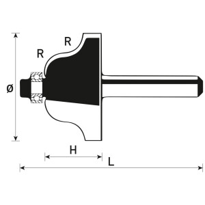 HM-Römischer-Profilfräser Typ A