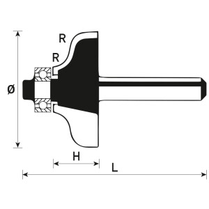 HM-Römischer-Profilfräser Typ A