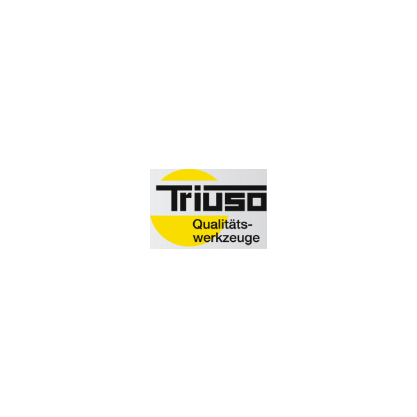 TRIUSO 2-K-Reibebrett mit schwarzem 8 mm Zellgummibelag