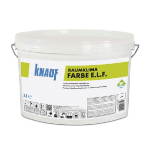 Knauf Raumklima Farbe E.L.F. weiß 5 Liter