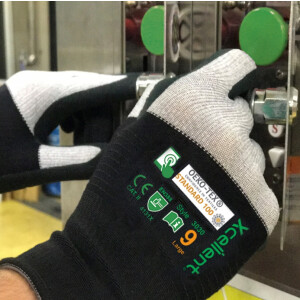Xcellent Handschuhe XC3030 Touch Carbon-Nylon-Spandex mit Nitril 12-er Pack