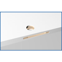 Eclisse Holzschiebetürblatt 40 mm CPL weiß für UNICO und UNILATERALE 860 mm x 2110 mm