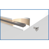 Eclisse Holzschiebetürblatt 40 mm CPL weiß für UNICO und UNILATERALE 1110 mm  x1985 mm