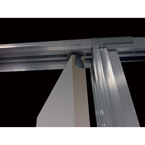 Eclisse SYNTESIS LINE DF Schiebetürelement für Trockenbau Doppelflügel 610 + 610 mm x 1985 mm CW 75 Wandstärke 100 mm