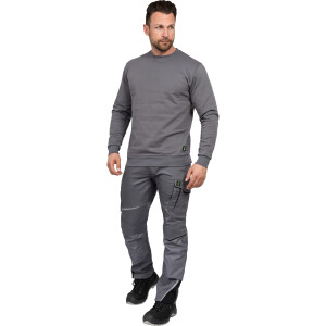 Leibwächter Classic Line Rundhals-Sweater grau 3XL