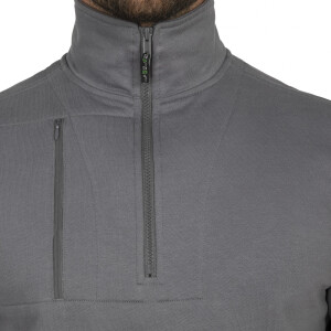 Leibwächter Flex Line Zip-Sweater grau