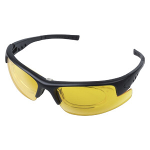 Wolfcraft Bildschirmschutzbrille mit B&uuml;geln gelb...