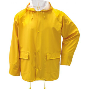 PU-Stretch-Regen-Jacke gelb