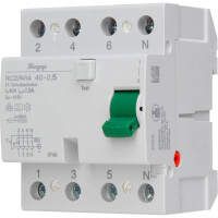 Kopp Fehlerstromschutzschalter (RCD), 4-polig, A-Type, 40A, 0,50A