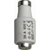 Kopp DIAZED-Sicherungseinsatz, 500VAC – 250VAC gL = Ganzbereich Kabel und Leitungsschutz, DII E27, 25A, 5 Stück