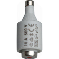 Kopp DIAZED-Sicherungseinsatz, 500VAC – 250VAC gL = Ganzbereich Kabel und Leitungsschutz, DII E27, 10A, 5 Stück