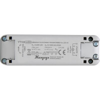 Kopp Elektronischer Transformator: 2 Eingänge/4 Ausgänge, dimmbar, Halogenlampe: 0-105W, LED: 40W