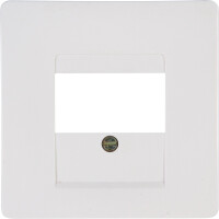 Kopp VENEDIG – TAE-Abdeckung, 1-3 Anschlüsse (oder 2-fach USB-Steckdose), Farbe: Reinweiß