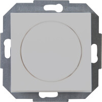 Kopp ATHENIS – Kombigerät – Druck-Wechselschalter, Dimmer, für LED, Glühlampen, Halogenlampen, Farbe: Grau matt