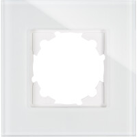 Kopp ATHENIS – 1-fach Glas-Abdeckrahmen, Farbe: Weiß