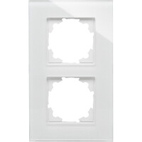 Kopp ATHENIS – 2-fach Glas-Abdeckrahmen, Farbe: Weiß