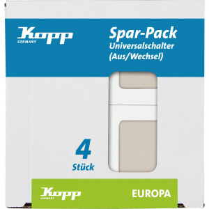 Kopp EUROPA &ndash; Universalschalter (Aus-/Wech), Farbe:...