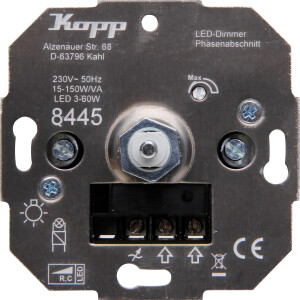 Kopp Druck-Wechselschalter – LED Dimmer, 50W/RC