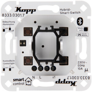 Kopp Smart-control Hybrid-Smart-Switch: Schalter 1-Kanal,...