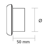 Upmann Abluftventil mit Dichtungsring weiß Kunststoff DN 125 mm
