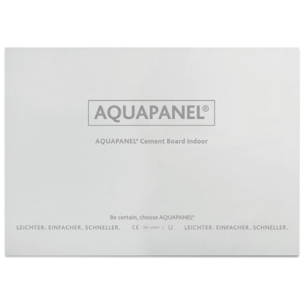 Knauf AQUAPANEL Cement Board Indoor 12,5 mm 1250 x 2000 mm 2,5 m²
